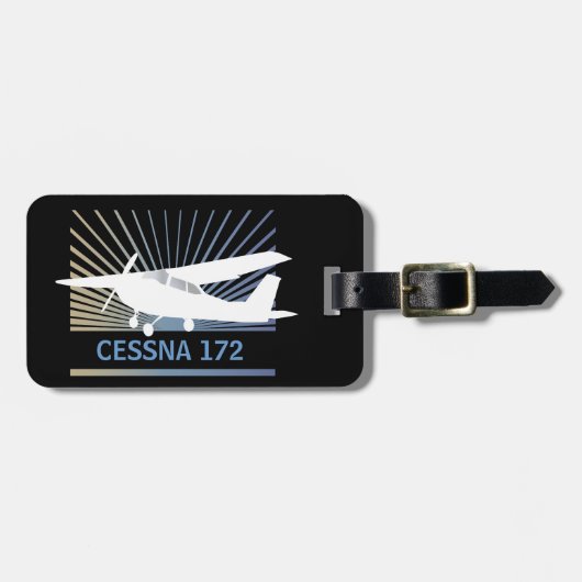 高翼航空機 ラゲッジタグ (正面横)