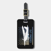 高翼航空機 ラゲッジタグ (正面縦)