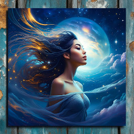 高聞い自己に | 瞑想スピリチュアル メタルプリント