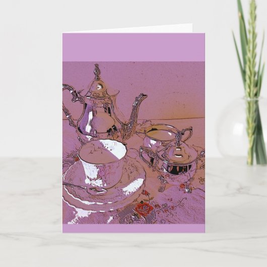 高茶への誘い 招待状 (正面)