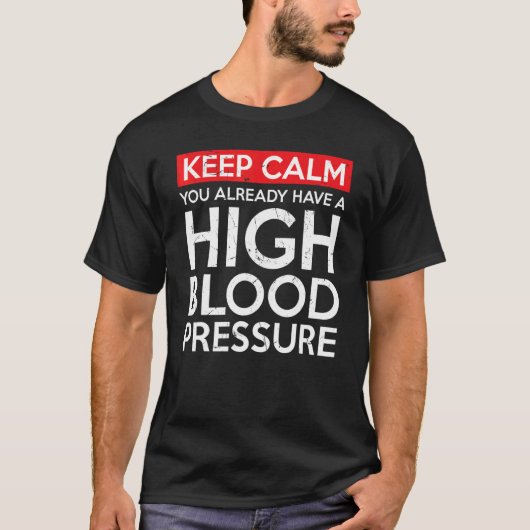 高血保圧医師を落ち着かせる Tシャツ (正面)