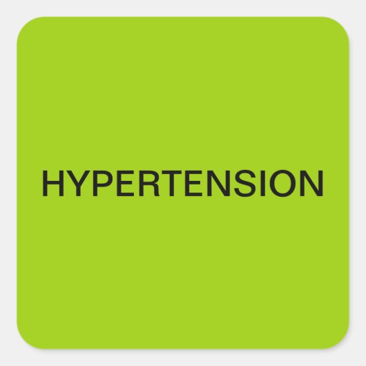 高血圧カルテラベル スクエアシール (正面)