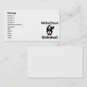 高血圧スティンクススカンク認識度デザイン 名刺 (正面/裏面)