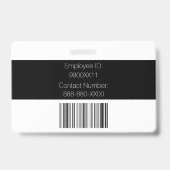 高視認性カスタムフォトセキュリティガードID バッジ (Back)