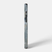 高解像度の大理石のテクスチャ、自然石。 iPhoneケース (左側面)