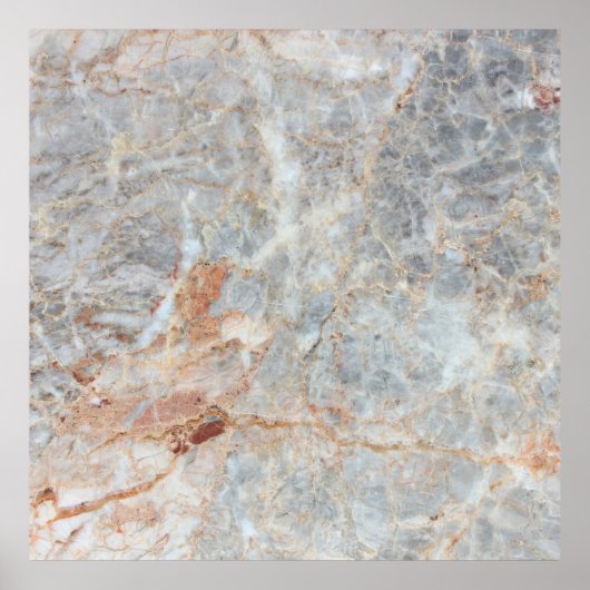高解像度の大理石テクスチャ背景パターン ポスター (正面)