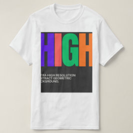高解像度アブストラクトアート Tシャツ