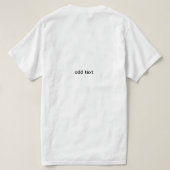 高解像度アブストラクトアート Tシャツ (デザイン裏面)