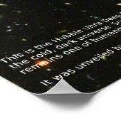 高解像度ハッブルウルトラ深いフィールドポスター(オリジナル) ポスター (角)