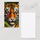 高解像度絵画のベビータイガー入れ墨 コーリングカード (正面/裏面)