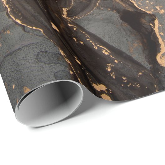 高解像度高級抽象芸術流動的アートペイント ラッピングペーパー (ロールコーナー)