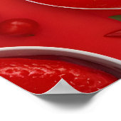 高解像度8K DSLRさまざまなレッドフードのショット。 ポスター (角)