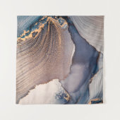 高解像度。高級抽象芸術流体画 タペストリー (正面(横))