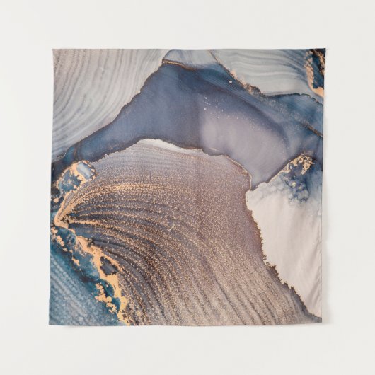 高解像度。高級抽象芸術流体画 タペストリー (正面)