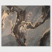 高解像度。高級抽象芸術流体画 ラッピングペーパー (フラット)