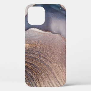 高解像度。高級抽象芸術流体画 iPhone 12ケース