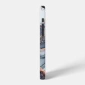 高解像度。高級抽象芸術流体画 iPhoneケース (左側面)