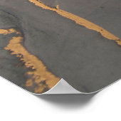 高解像度。高級抽象芸術流動的なアートペイント ポスター (角)