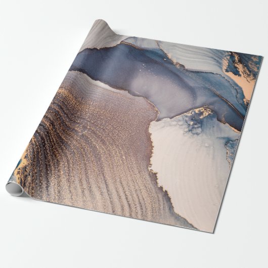 高解像度。高級抽象芸術流動的なアートペイント ラッピングペーパー (アンロールド)