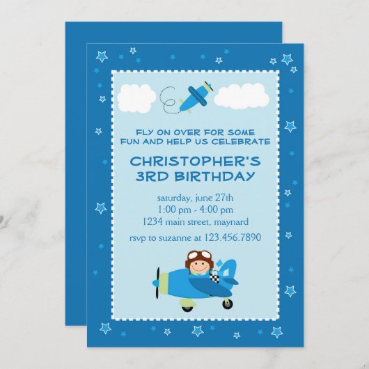 高誕生日招待状 招待状 (正面/裏面)