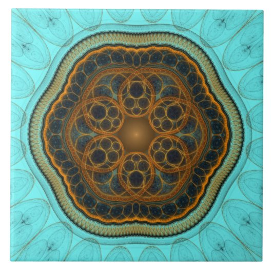 高調波フラクタル曼荼羅 タイル (正面)