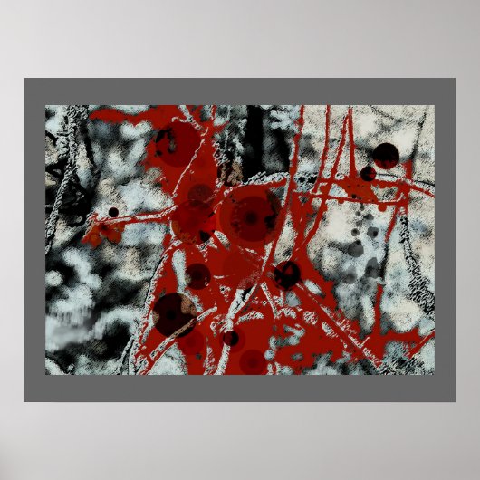 高調波歪み – 抽象芸術ポスター ポスター (正面)