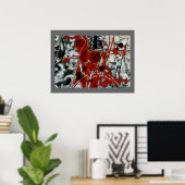 高調波歪み – 抽象芸術ポスター ポスター (ホームオフィス)