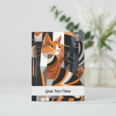 高貴で傲慢な猫 ポストカード (スタンド正面)