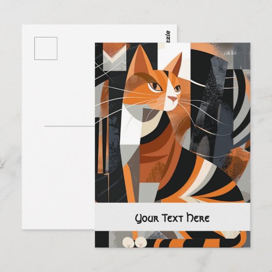 高貴で傲慢な猫 ポストカード (正面/裏面)