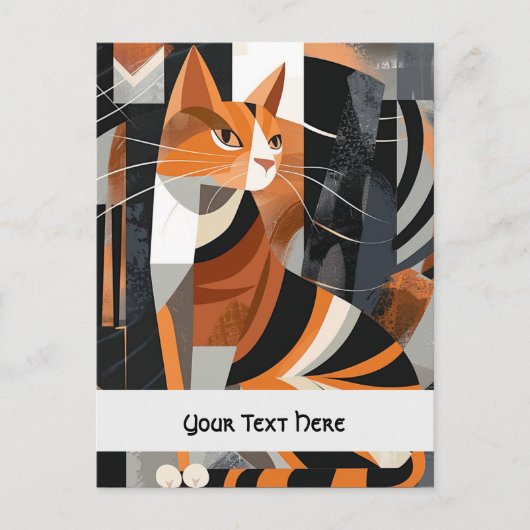 高貴で傲慢な猫 ポストカード (正面)