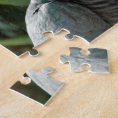 高貴なアフリカ灰色のオウム ジグソーパズル (側面)