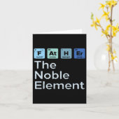 高貴な元素科学化学の父の日ギ カード (黄色い花)