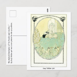 高貴な夫婦と父よくはしゃぐ踊り ポストカード