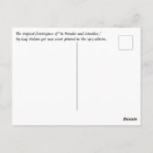 高貴な夫婦と父よくはしゃぐ踊り ポストカード (裏面)