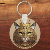 高貴な猫のプロフィール キーホルダー (正面)
