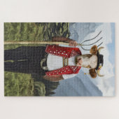 高貴な獣 – ダンディ牛 ジグソーパズル (横)