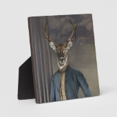 高貴な獣 – 鹿ダンディ鹿 フォトプラーク (正面)