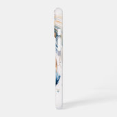 高貴な白い馬 iPhone 16ケース (左側面)