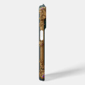 高貴な紫の花のジュエル装飾 Case-Mate iPhoneケース (裏面 / 右)