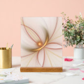 高貴な銅及び金ゴールド抽象芸術モダンフラクタルアート アクリルサイン (ウェディング)