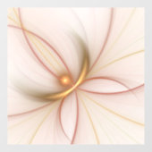 高貴な銅及び金ゴールド抽象芸術モダンフラクタルアート ウィンドウサイン (シート)