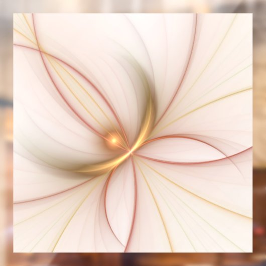 高貴な銅及び金ゴールド抽象芸術モダンフラクタルアート ウィンドウサイン (シート2)