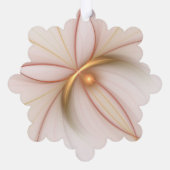 高貴な銅及び金ゴールド抽象芸術モダンフラクタルアート オーナメントカード (裏面)