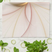 高貴な銅及び金ゴールド抽象芸術モダンフラクタルアート キッチンタオル (折り畳み)