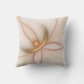 高貴な銅及び金ゴールド抽象芸術モダンフラクタルアート クッション (裏面)