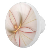 高貴な銅及び金ゴールド抽象芸術モダンフラクタルアート セラミックノブ (右)