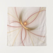 高貴な銅及び金ゴールド抽象芸術モダンフラクタルアート タペストリー (正面(横))