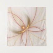 高貴な銅及び金ゴールド抽象芸術モダンフラクタルアート タペストリー (正面)