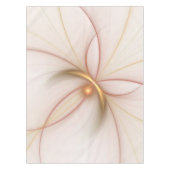 高貴な銅及び金ゴールド抽象芸術モダンフラクタルアート テーブルクロス (正面)