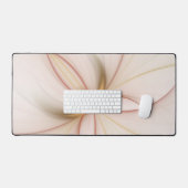 高貴な銅及び金ゴールド抽象芸術モダンフラクタルアート デスクマット (キーボード&マウス)